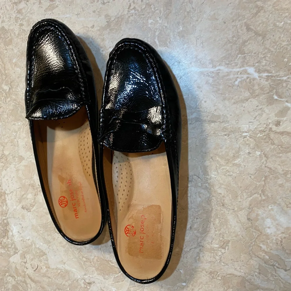 Marc Joseph Shiny Black Loafers - Picture 2 of 4